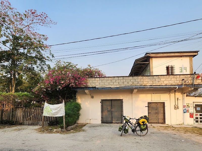 hostel with trees around