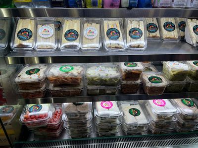 Convenience store meals packaged refrigerator food