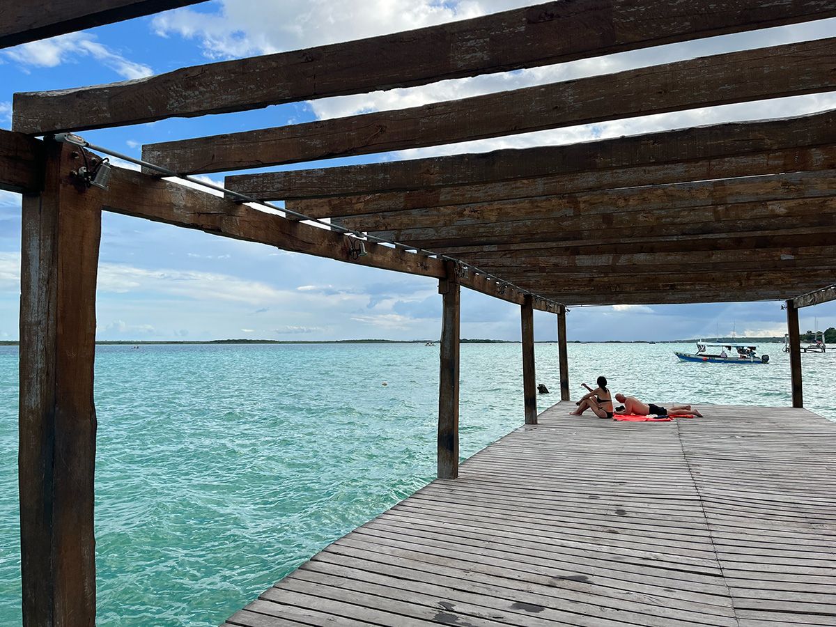 large boardwalk with no roof