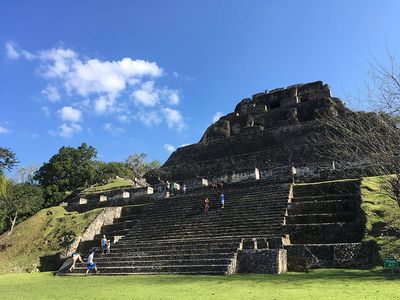 El Castillo ruin at Xunantunich el castillo mayan ruin