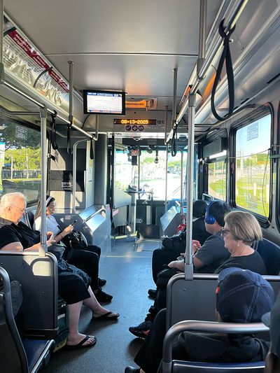 Florida public bus public bus interior